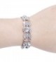 EVER FAITH Austrian Bracelet Silver Tone