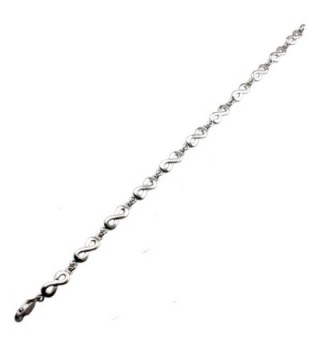 Sterling Silver Figure Infinity Bracelet