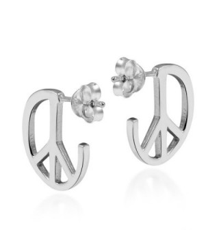 Contempo Quarter Sterling Silver Earrings in Women's Hoop Earrings