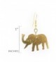 Maisha Trade Hammered Elephant Earring