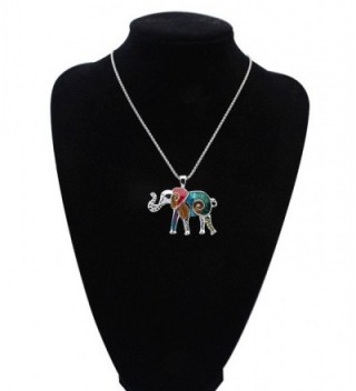 Miraculous Garden Elephant Enameled Necklace