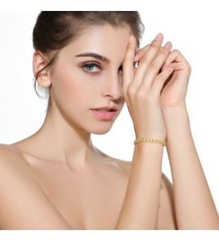 Serend Fashion Adjustable Bracelet Zirconia in Women's Strand Bracelets