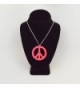 Hippie Enamel Finish Pendant Necklace in Women's Pendants