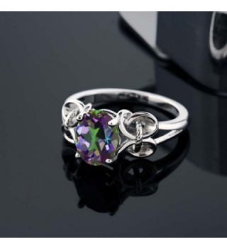 Sterling Silver Mystic Topaz Available in Women's Statement Rings