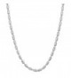 Sterling Silver Diamond-Cut Bead Link Necklace (18- 20 or 24 inch) - CI117KPK49H