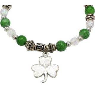 Rosemarie Collections Stretch Bracelet Shamrock