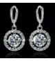 YAZILIND Jewelry Silver Zirconia Earrings in Women's Drop & Dangle Earrings