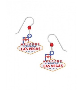 Sienna Sky Welcome to Las Vegas Sign Drop Earrings 1962 - CZ12N1RBNON