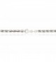 SilverLuxe Sterling Bracelet Rhodium Plated 7 5 in Women's Link Bracelets