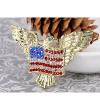 Alilang Golden Patriotic American Rhinestone