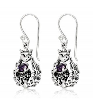 WithLoveSilver Sterling Scottish Simulated Zirconia in Women's Drop & Dangle Earrings