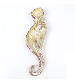 EVER FAITH Austrian Graceful Gold Tone in Women's Brooches & Pins