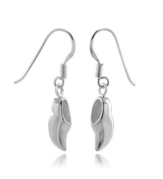 925 Sterling Silver Netherland Holland Dutch Clog Klomp Shoes Dangle Earrings - C111W4IX78F