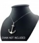 WithLoveSilver Sterling Silver Anchor Pendant in Women's Pendants