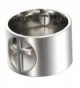HIJONES Womens Stainless Polished Comfort - silver-and-stainless-steel - CQ1872QZRDA