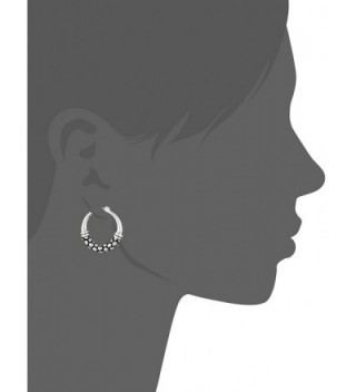 Napier Silver Tone Click Earrings