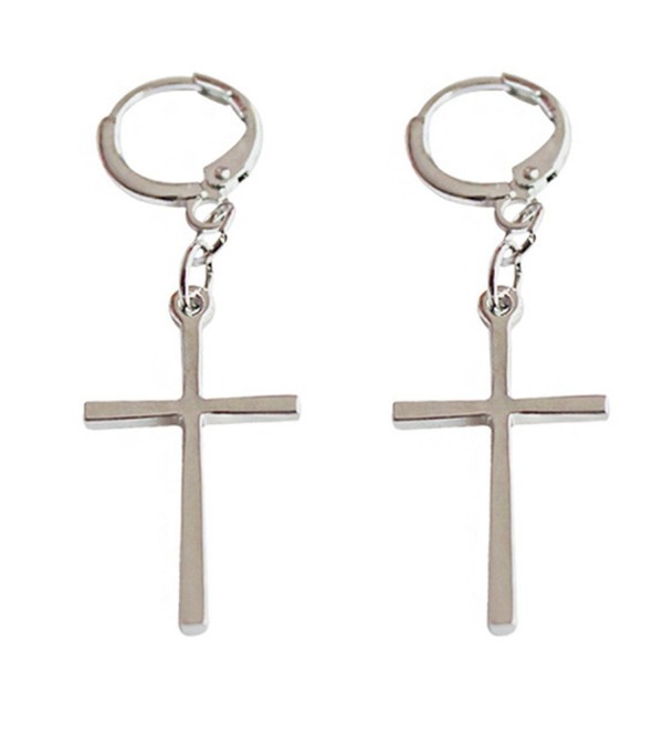 Unisex S925 Sterling Silver plated Jesus Christ Smooth Cross Charm ...