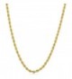 14k Yellow Gold Filled Unisex 2.1mm Rope Chain Necklace (16- 18- 20- 22- 24- 26- 30 or 36 inch) - C812I7463MB
