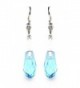 Catherine Popesco Swarovski Crystal Silver Plated Aqua Teardrop Dangle Earrings - C612MKZ869B