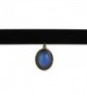 Classic Black Velvet Mood Choker Necklace - Retro 1990's Style - CC12LNT5CZ1