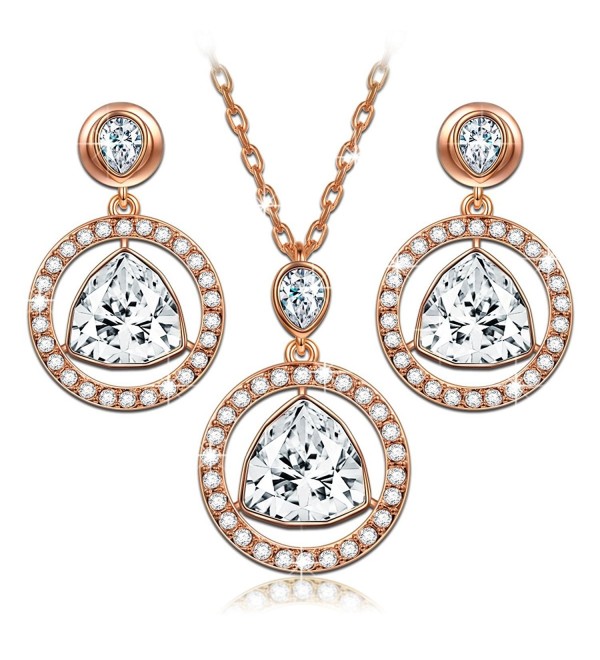 LadyColour "Eternal Light" Necklace Earrings Jewelry Set Made with Swarovski Crystals - Light up your world! - CB188A38G6Y