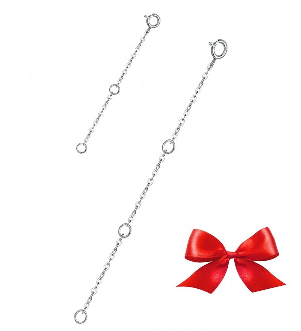 Elda Co Sterling Necklace Bracelet - Sterling Silver Necklace Extender - CQ188KM3H0D