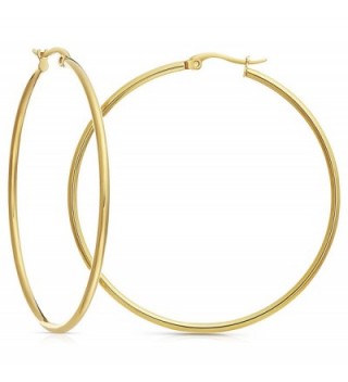 Gold Tone Stainless Steel Earrings Diameter