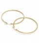 Gold Tone Stainless Steel Earrings Diameter in Women's Hoop Earrings