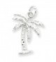 .925 Sterling Silver Tiny Palm Tree Charm - CX113PTHSTL