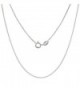 Sterling Silver Box Chain Necklace 0.8mm Very Thin Nickel Free Italy- Sizes 7 - 30 inch - sterling-silver - CJ111C7SXK1