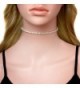 Rhinestone Choker Row Silver iShine in Women's Choker Necklaces