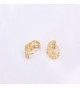 YAZILIND Plated Hollow Zirconia Earrings in Women's Hoop Earrings