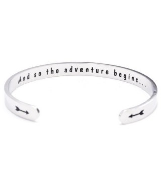And So the Adventure Begins Cuff Bracelet Graduation Gift - Class of 2017 2018 Gift - Cuff - CF186724D78