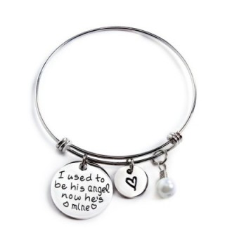 Yolanda I Used To Be His Angel Now He's Mine Grandpa Dad Memorial Necklace/Bracelet Bereavement Gift - CL1867LNIMA