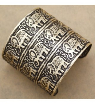 Fashion African Embossed Elephant Bracelet