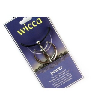Wiccan Goddess Crescent Pewter Pendant in Women's Pendants