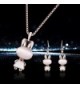 Yonteia Jewelry Necklace Earrings Valentines in Women's Jewelry Sets