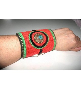 Tribal Bracelet Ethnic Indian American in Women's Cuff Bracelets