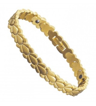 Magnetic Bracelets Glod plated Bracelet Arthritis - Yellow petal - CY1887AIK0A