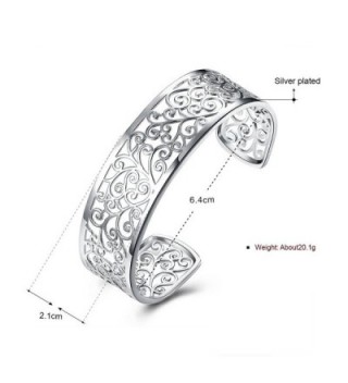 Sterling Silver Hollow bracelets Women