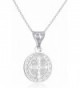 Sterling Benedict Reversable Pendant Necklace