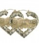 Personalized Gold Heart shape Hoop Name Earrings 2.2" Custom Made with Any Names - CM1847KETR6