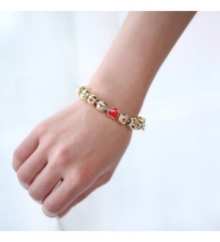 Eccosa Plated Enamel Charms Bracelet