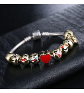 Eccosa Plated Enamel Charms Bracelet in Women's Charms & Charm Bracelets