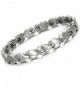 Brand New Lady's Titanium Stainless Steel Magnetic Bracelet Anti-fatigue Anti-radiation in a Gift Box - CE11034VTKF