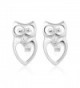 Sterling Silver Open Heart Earrings