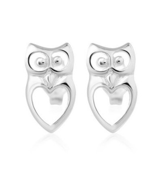 Sterling Silver Open Heart Earrings