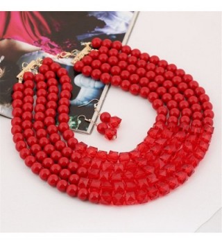 Fashion Multi level Necklace Earrings Jewelry in Women's Jewelry Sets