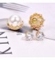 MALANDA imitation pearls earrings excellent Champagne