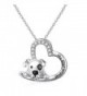 925 Sterling Silver Engraved " My Best Friend " Cute Animal Dog Pendant Necklace for Women- 18" - C2180N576OH